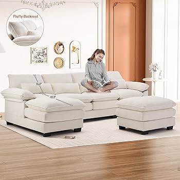 Amazon.com: Nolohoo U Shape Sectional Sofa Cloud Couch for